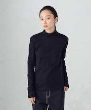 吸湿発熱 ハイネックTシャツ