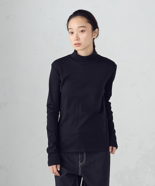 吸湿発熱 ハイネックＴシャツ