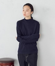 吸湿発熱 ハイネックTシャツ
