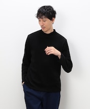 モールジャガードハイネックTシャツ
