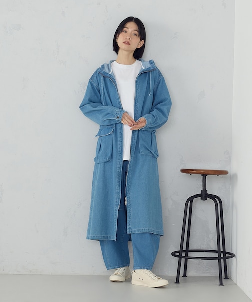 デニムパーカーワンピース / セットアップ対応