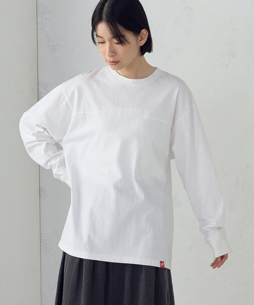 ヨーク切替えロングTシャツ