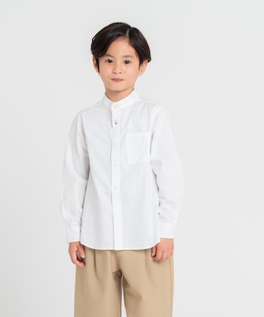 【雑誌掲載商品】バンドカラーシャツ