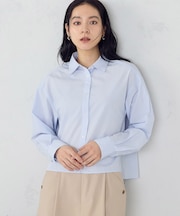 ボックスシルエット クロップドシャツ