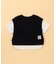 ケーブルジャカード フェイクレイヤード 半袖Tシャツ (ベビーサイズ)