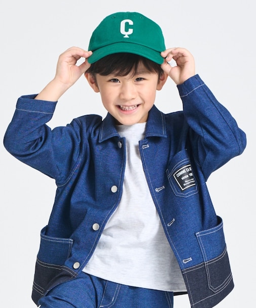 フエルトワッペン付きキャップ