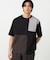 【吸水速乾】フェイクレイヤード ブロッキングTシャツ
