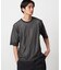 【セットアイテム】リネンライクケーブル クルーネックニット＋T/C天竺Tシャツ