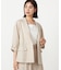 リネンライク ドローストリングス シャツジャケット / セットアップ対応