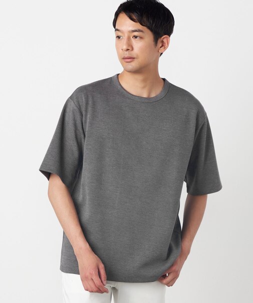 チェックジャガードTシャツ