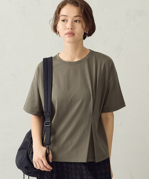 【接触冷感】サイドタックTシャツ