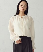 【美しいクリーンシャツ】キャンディスリーブ ブラウス