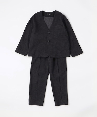 ノーカラージャケットセットアップスーツ(140cm-160cm)