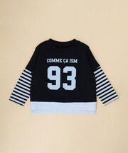 ナンバープリント フェイクレイヤードTシャツ(ベビーサイズ)