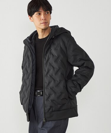 シームレスダウン フードブルゾン