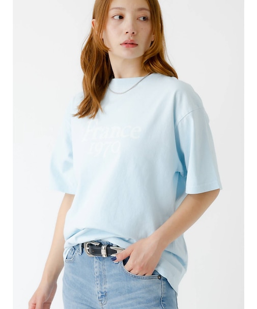 【REMI RELIEF / レミレリーフ】ロゴTシャツ / SP加工14/天竺