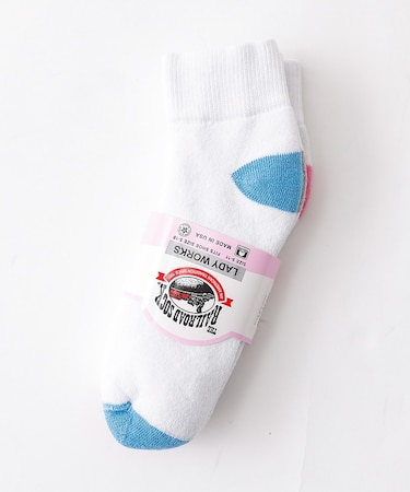 【THE RAILROAD SOCK/レイルロードソック】3組ソックス/ホワイト