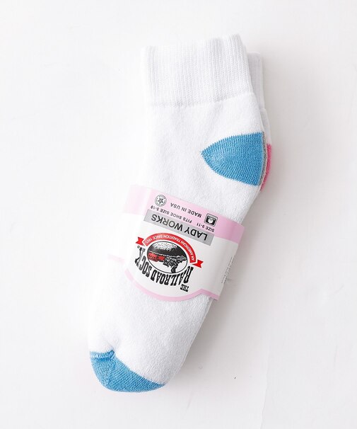 【THE RAILROAD SOCK/レイルロードソック】3組ソックス/ホワイト