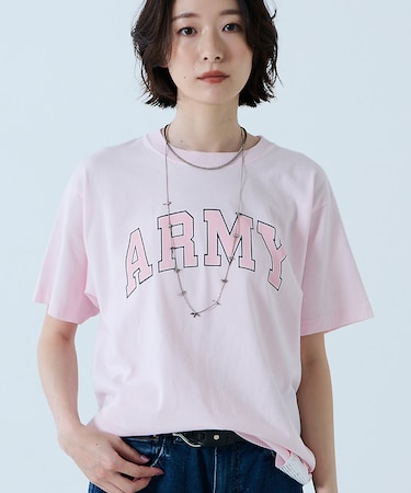 【JOHNBULL/ジョンブル】ARMY プリント S/S Tシャツ / 半袖T
