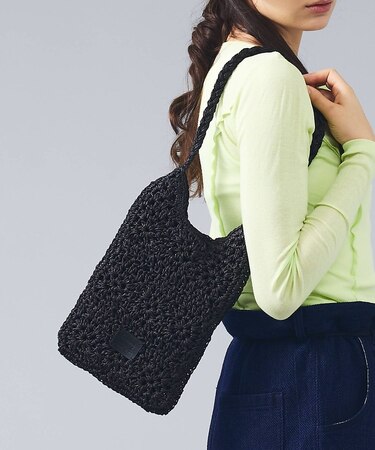 【Swaraj /スワラージ】手編みペーパーラフィアBAG/トートバッグ/ハンド