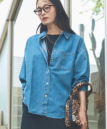 【SOMETHING/サムシング】BIG DENIM SHIRT/デニムシャツ/