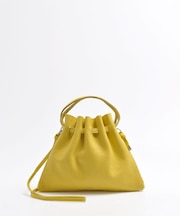 【blancle/ブランクレ】レザーギャザー2WAYバッグ/S.LEATHER