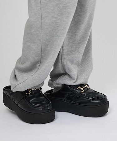 【SUBU/スブ】LOAFER/厚底ローファー/冬用サンダル