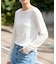 前後2wayシャーリングスリーブプルオーバー/ロングスリーブTシャツ