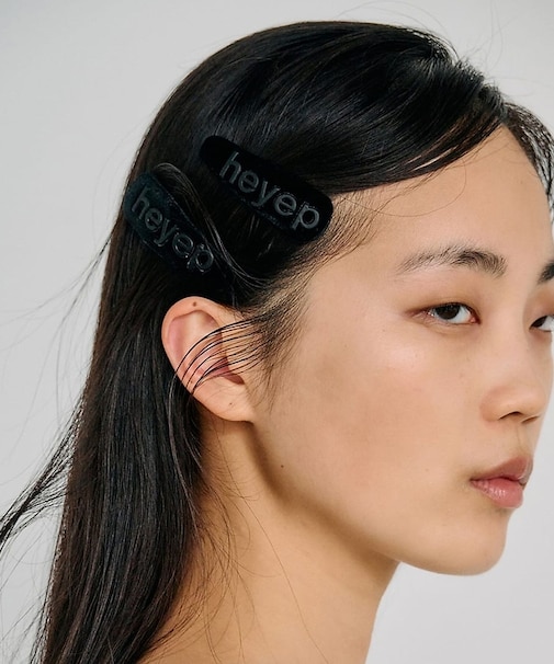 【heyep / ヘイップ】ロゴヘアクリップ 2点セット
