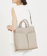 【定番/再入荷】Twiste/ダブルポケット2WAYトート L /A4サイズ