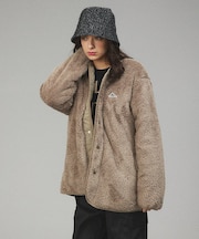 【KELTY / ケルティ】別注 ノーカラー フリース ボア オーバーサイズ ブ