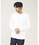 【クルーネック】ポンチ 長袖 Tシャツ