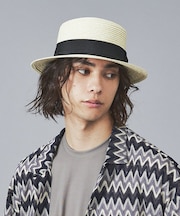 【RUBEN/ルーベン】STRAW BOATER HAT /ストローハット/カン