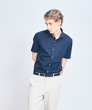 【接触冷感】アイスピケ ストレッチ 半袖シャツ / FLEX SHIRTS