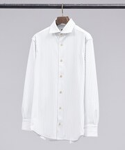 【FLEX SHIRTS】Dry Moment ロンドンストライプ 長袖 シャツ