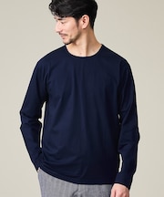【接触冷感】シルケット天竺 長袖Tシャツ