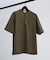【接触冷感】Vネック スキッパーTシャツ/ヘンリーネック/COVEROSS(R)