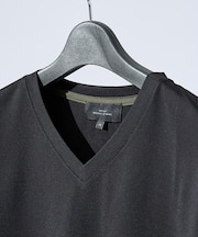 【定番】ドレスポンチ Vネック 半袖Tシャツ / ストレッチ 冷涼感