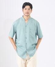 【AH ABAHOUSE/セットアップ対応】アムンゼン キーネック 半袖シャツ