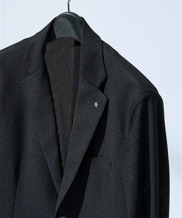 【セットアップ対応/FLEX JACKET】トリコット メッシュジャケット /