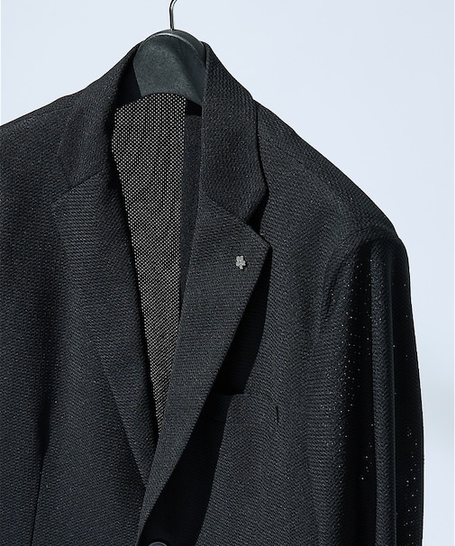 【セットアップ対応/FLEX JACKET】トリコット メッシュジャケット /