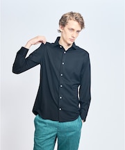 【接触冷感】アイスピケ ストレッチ 長袖シャツ / FLEX SHIRTS