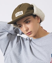 【POLER / ポーラー】2WAY COTTON BOA FLAP CAP /