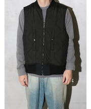 【MADE IN STANDARD】 BLACK MA-1 VEST REVER