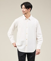 【定番】レギュラーカラーストライプシャツ