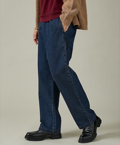 【DICKIES / ディッキーズ】TCツイル/デニム ワイドストレートパンツ(