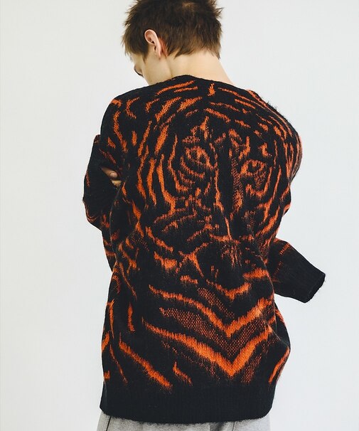 【PENNEYS/ぺニーズ】TIGER PATTERN SHAGGY CARDI