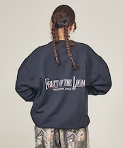 【FRUIT OF THE LOOM】PRINT SWEAT4/ロゴプリント/ユ