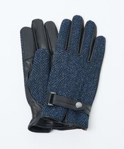 Harris Tweed ベルト付きグローブ / タッチパネル対応