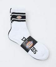 【Dickies / ディッキーズ】QDK3P3 底パイル刺繍ソックス/ライン/